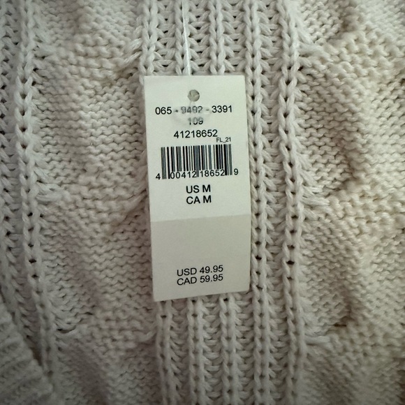 Aerie Cream Cable Knit Sweater - Picture 2 of 3
